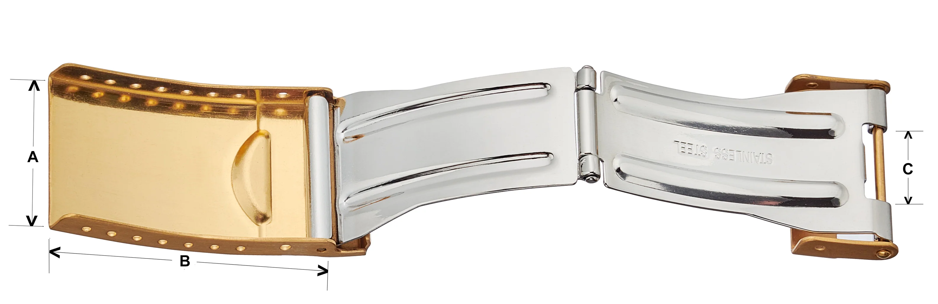 Steel 3 Fold Steel Diver Buckle - Image 6