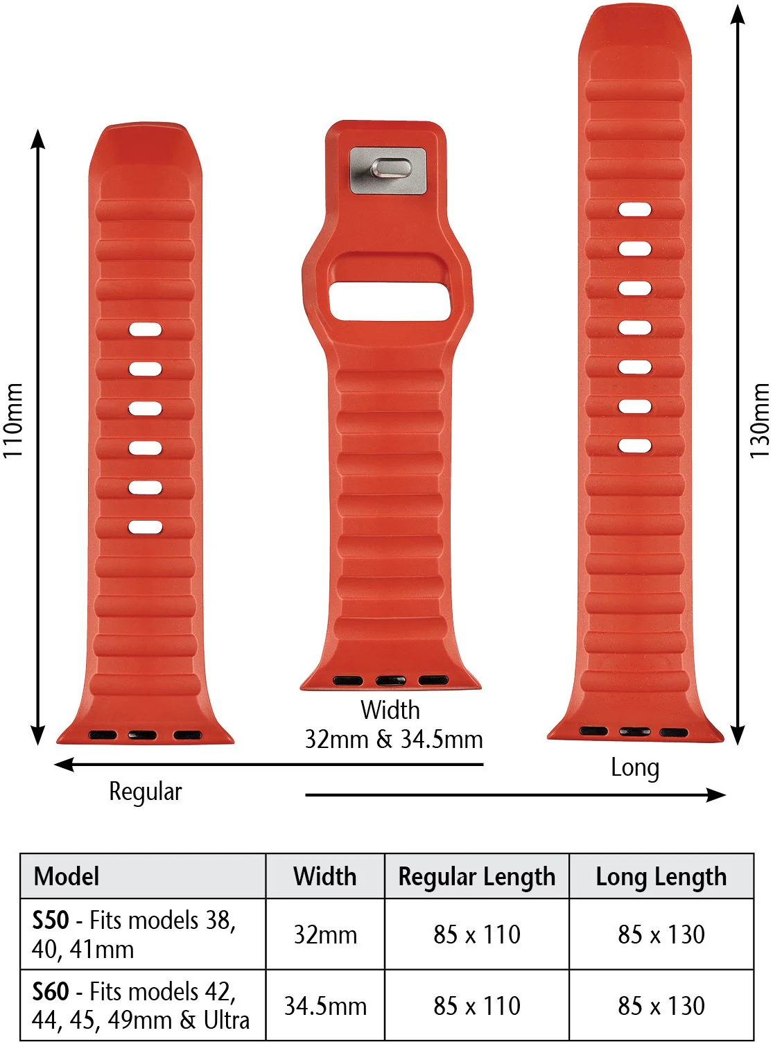 Silicone Watchband to fit Apple watches - Image 6