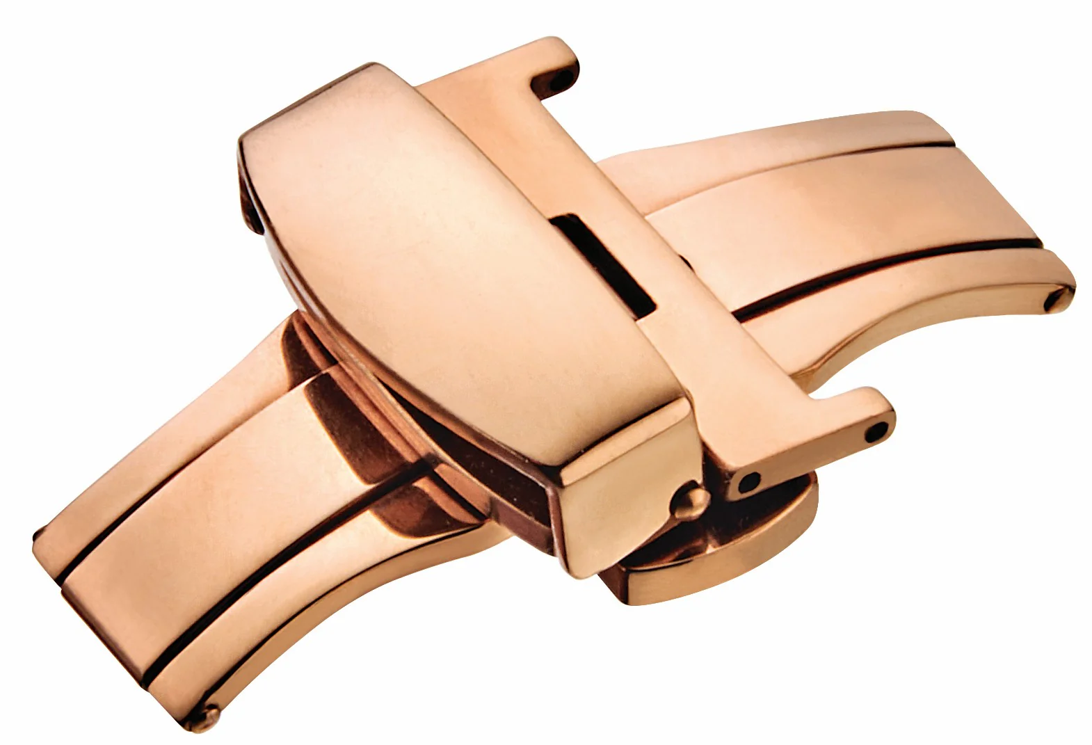 Steel Butterfly Button Release Buckle For Leather Band 7879 - Image 4