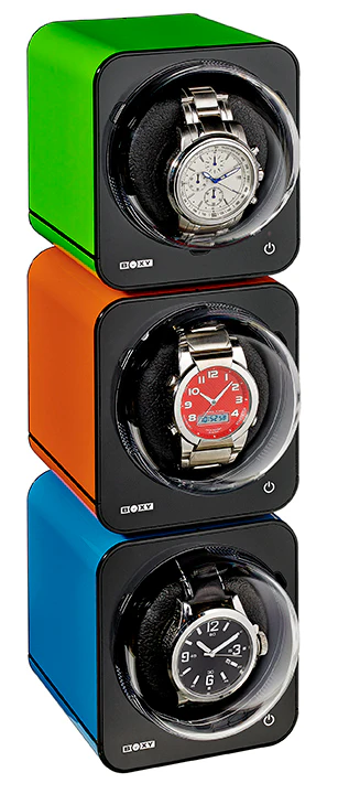BOXY Fancy Brick Single Watch Winder - Orange - Image 3