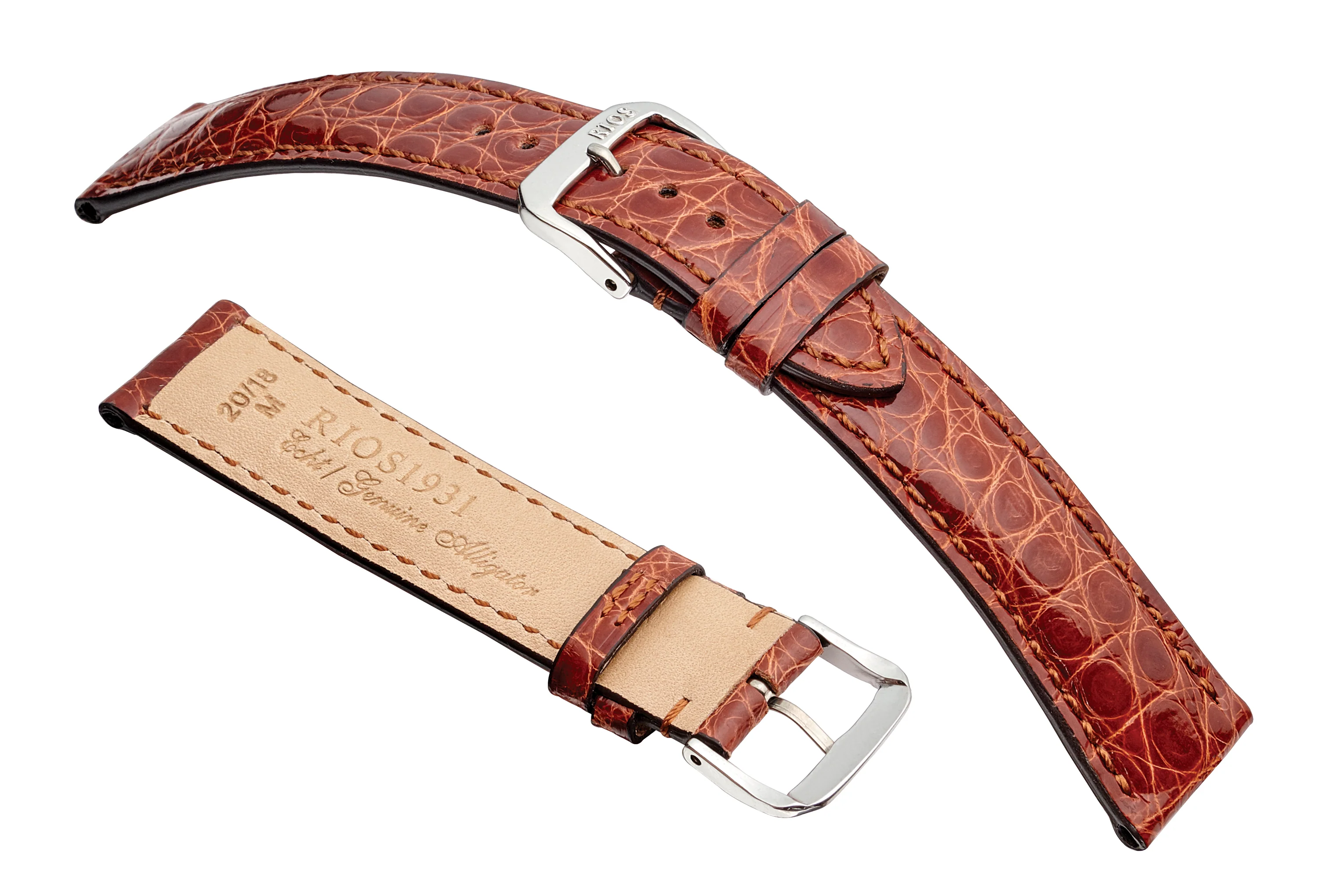 RIOS1931 Heritage Genuine Alligator Leather - Glossy Finish R249 - Image 4