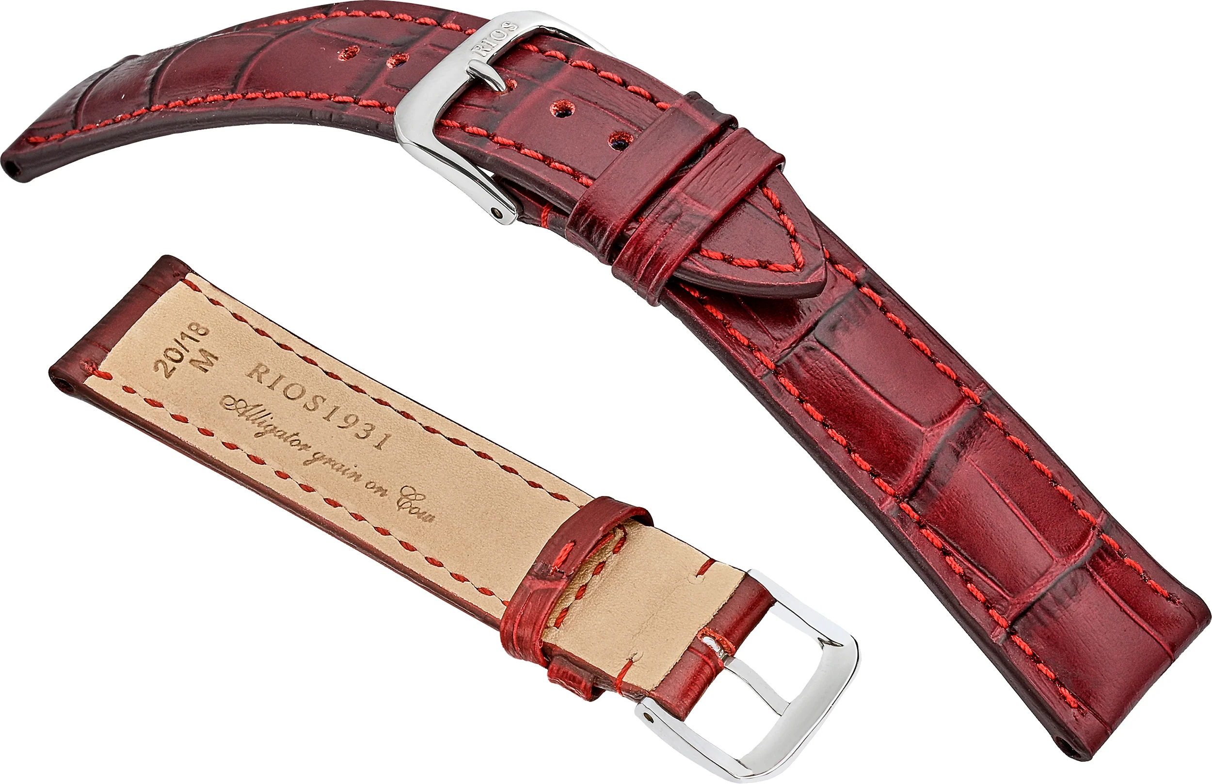 RIOS 1931 Louisiana Embossed Alligator Grain On Genuine Cow Leather, Matt Finish R50 - Image 4