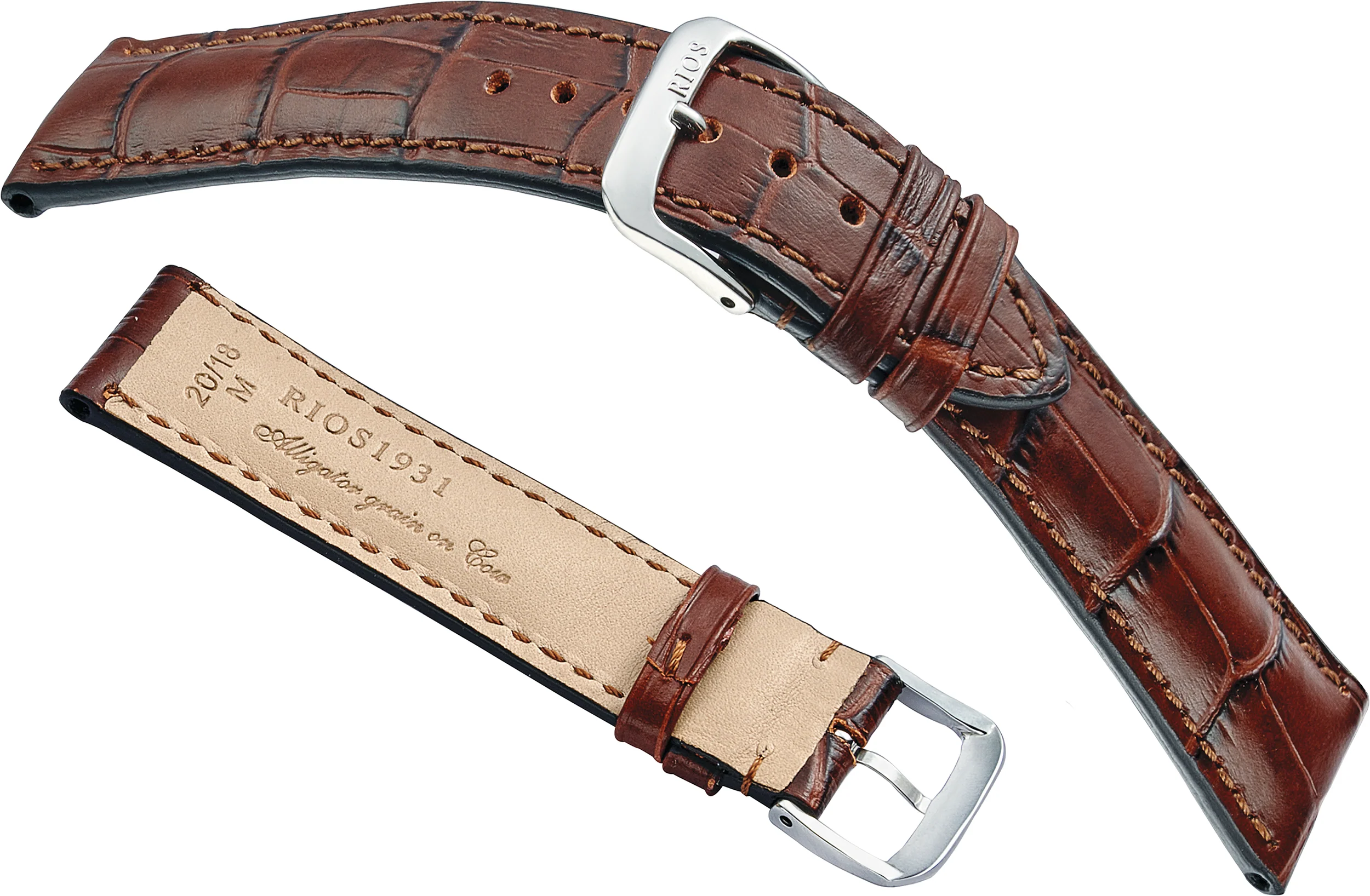 RIOS 1931 Louisiana Embossed Alligator Grain On Genuine Cow Leather, Matt Finish R50 - Image 6