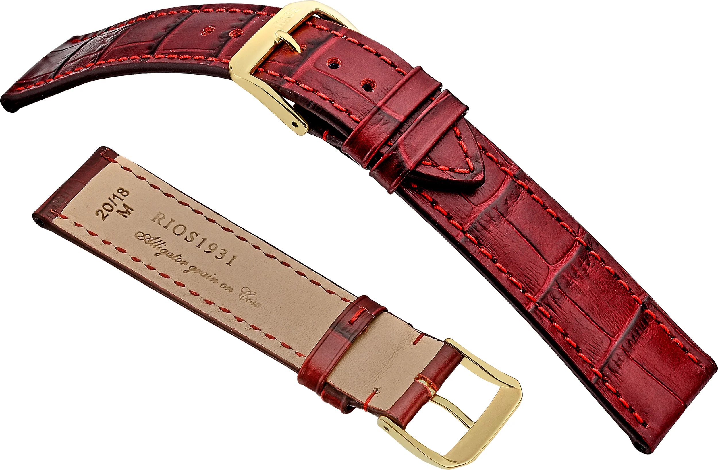 RIOS1931 Orlando Alligator Grain On Genuine Cow Leather R52 - Image 2