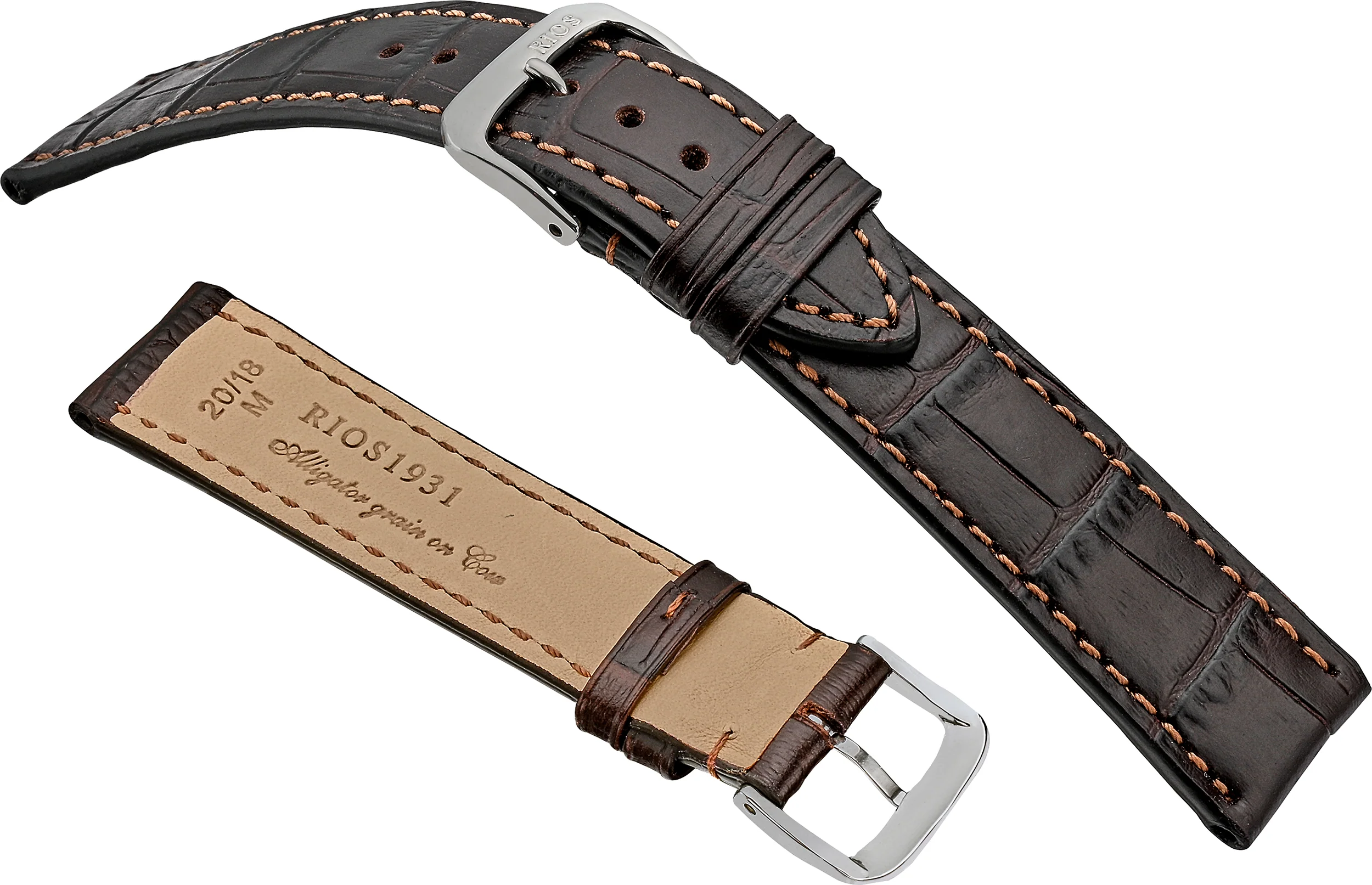 RIOS1931 Orlando Alligator Grain On Genuine Cow Leather R52 - Image 3