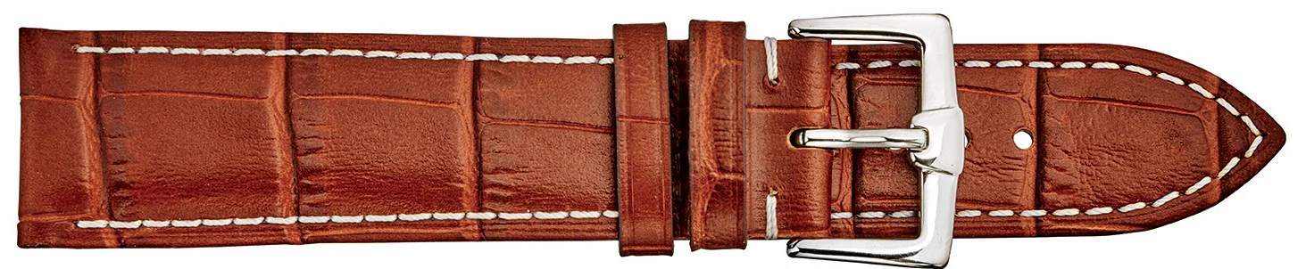 ALPINE Padded Stitched Alligator Grain Leather Band 436 - Image 3