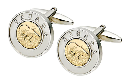 ALPINE Polar Bear Canada Cuff Links SC151
