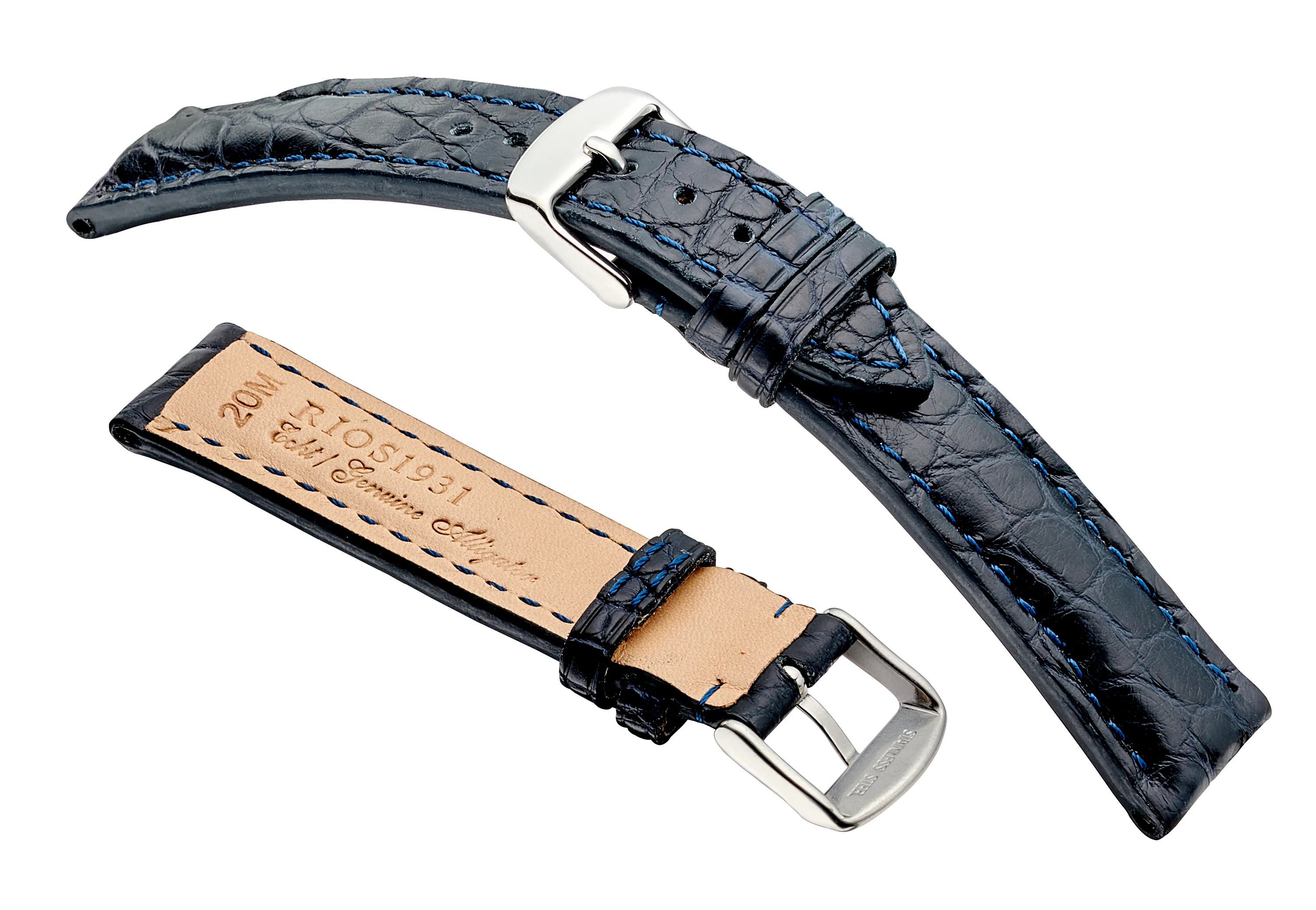 RIOS1931 Superior Genuine Alligator Leather - Matt Finish R252 - Image 3
