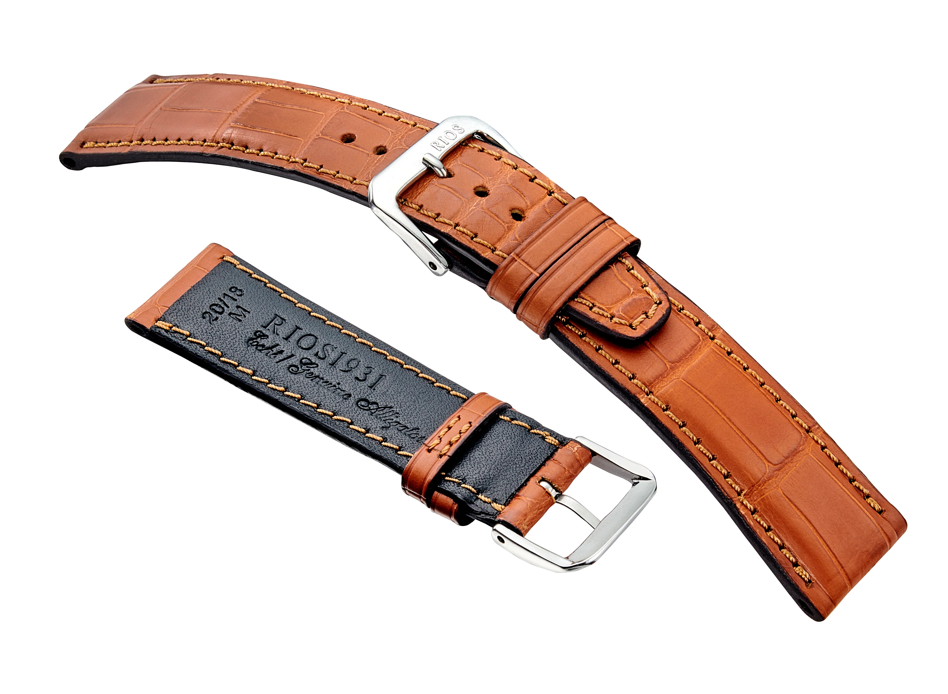 RIOS1931 SPITFIRE Fits IWC - Genuine Alligator Leather Watch Strap - R388