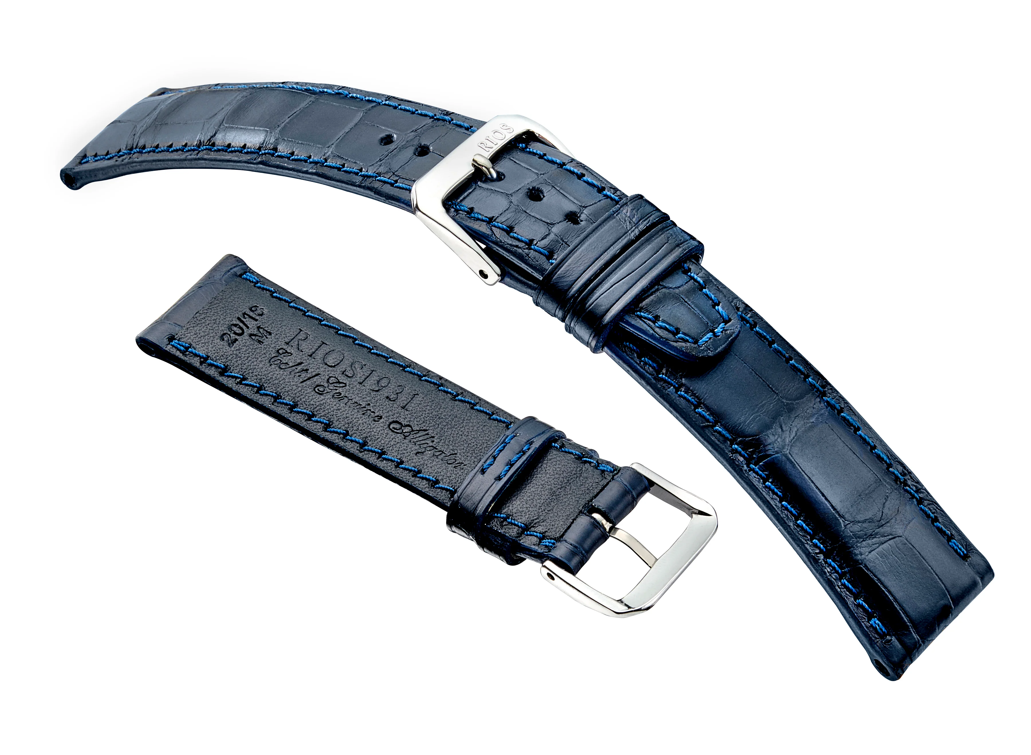 RIOS1931 SPITFIRE Fits IWC - Genuine Alligator Leather Watch Strap - R388 - Image 3