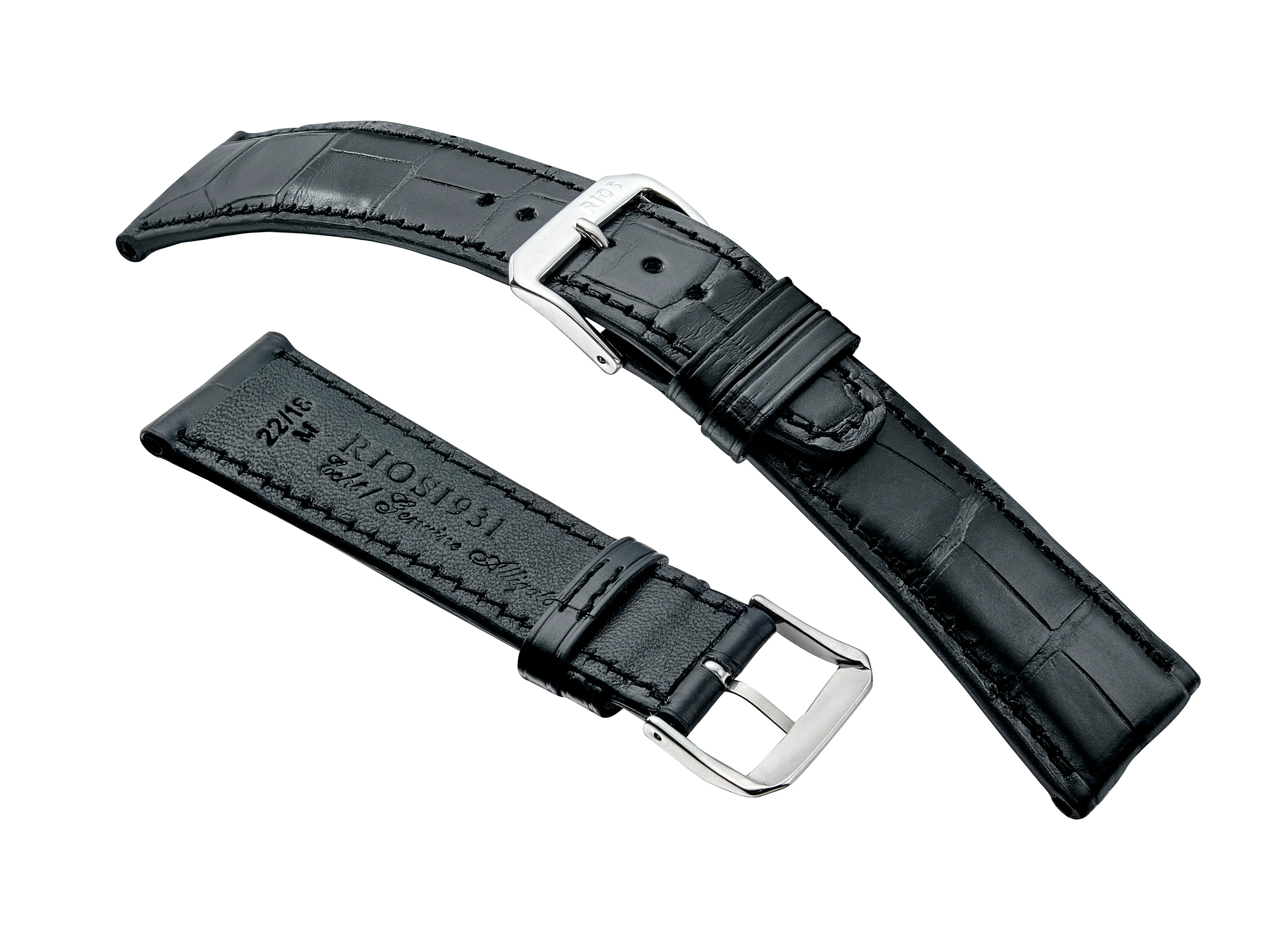 RIOS1931 SPITFIRE Fits IWC - Genuine Alligator Leather Watch Strap - R388 - Image 4