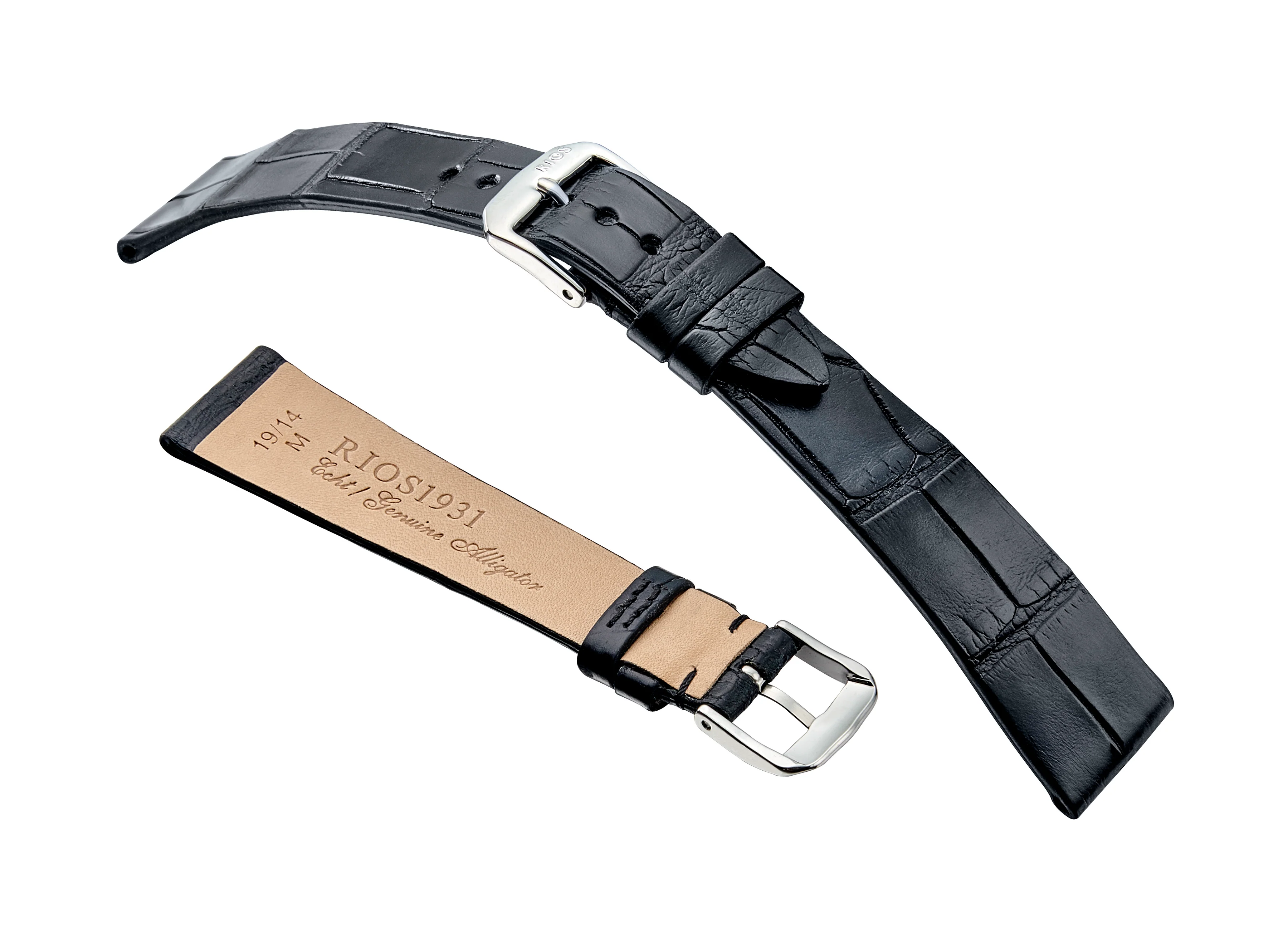 RIOS1931 ZURICH Fits PATEK PHILIPPE - Genuine Alligator Thin Flat Leather Watch Strap - R344 - Image 3