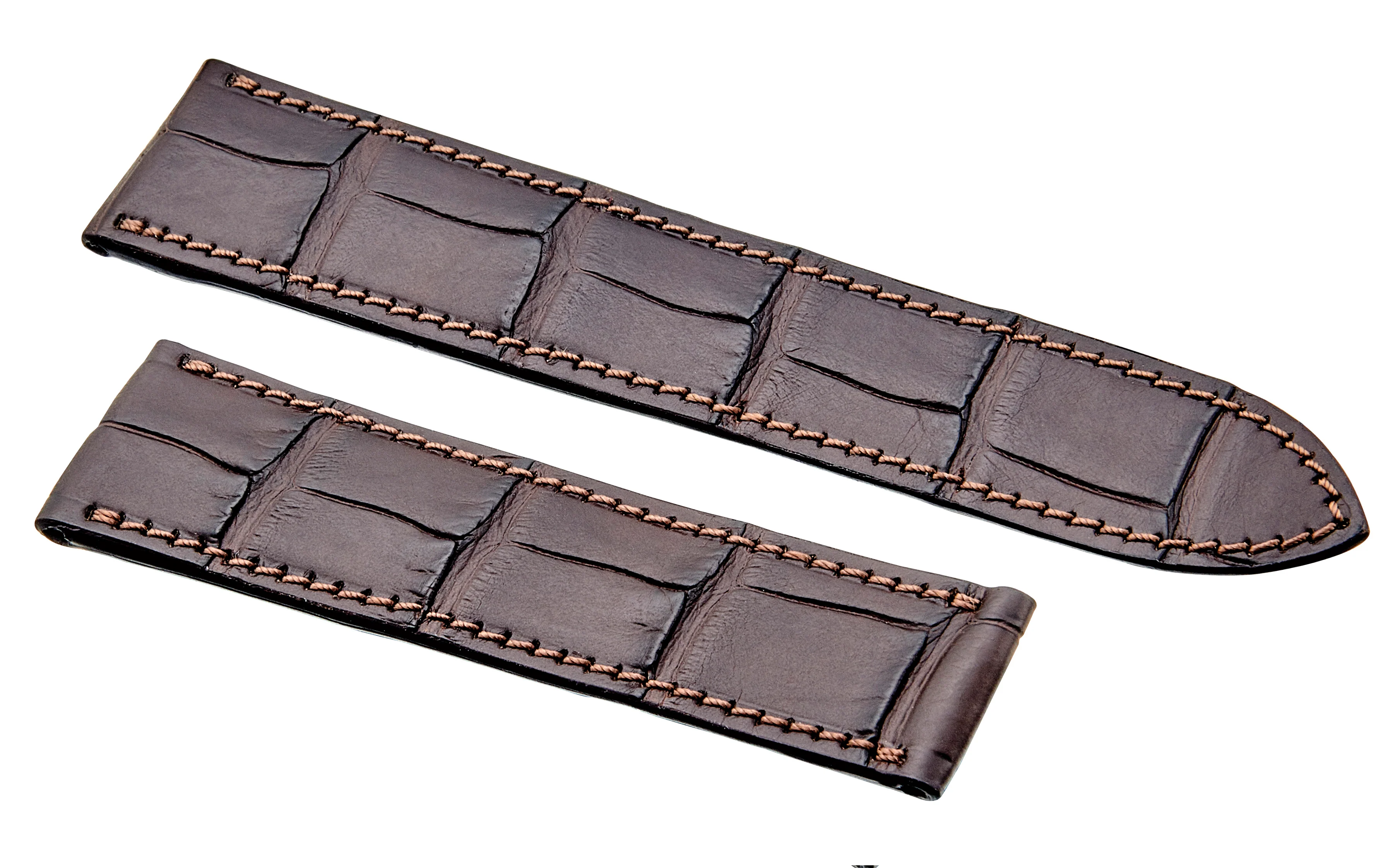 RIOS1931 LOUVRE Fits CARTIER TANK -Genuine Alligator Leather Watch Strap - Matte Finish R352 - Image 2