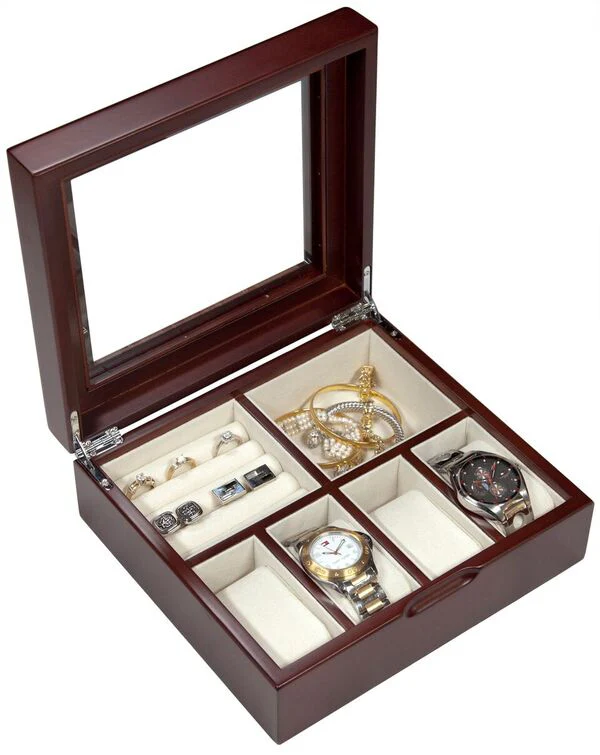 ALPINE Wooden Watch & Jewellery Case WJ-404 - Image 2